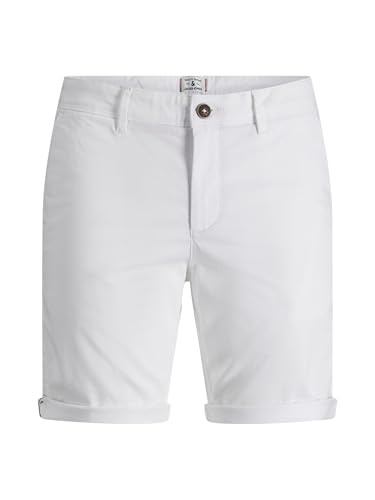 Detalle de JACK & JONES Jjibowie Jjshorts Solid SA SN Bermudas, White, M para Hombre