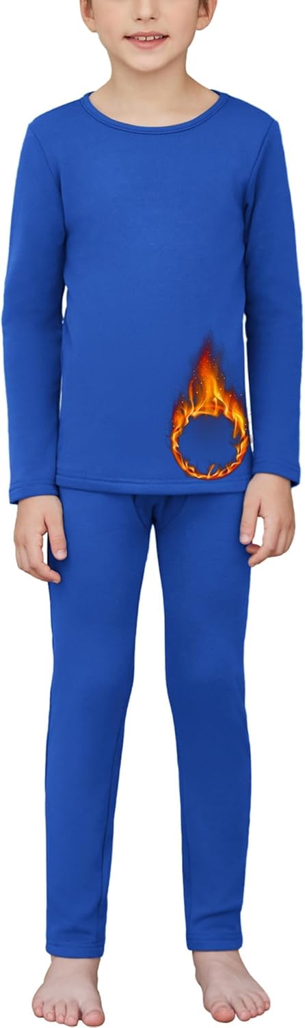 Thumbnail 6 de Arshiner Ensemble de sous-vêtements thermiques pour enfants — 5-12 ans, isolant et confortable