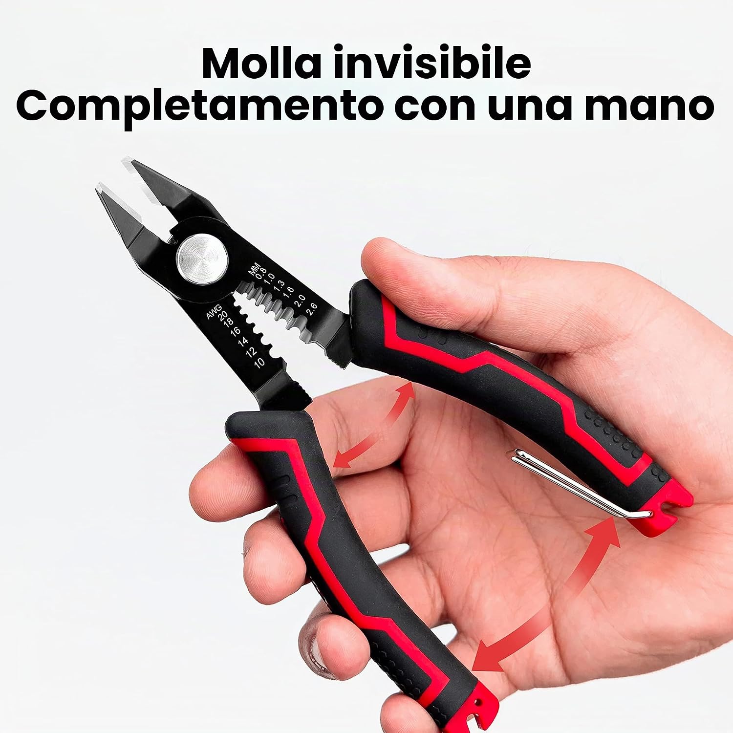 Thumbnail 6 de KAIWEETS 3 in 1 Pinza da Taglio Diagonale: Spelafili, Tagliafili e Clip di Sicurezza per Elettricisti