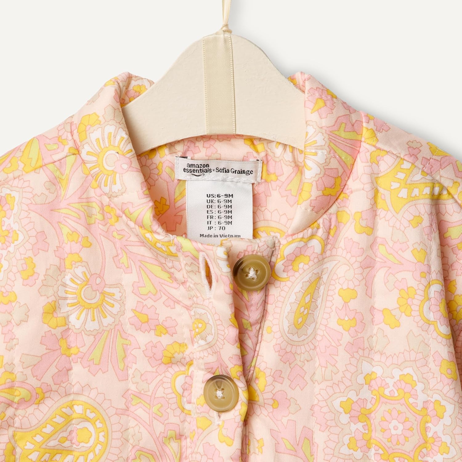 Thumbnail 3 de Amazon Essentials x Sofia Grainge Baby Mädchen leichte bedruckte Jacke aus Baumwollsatin