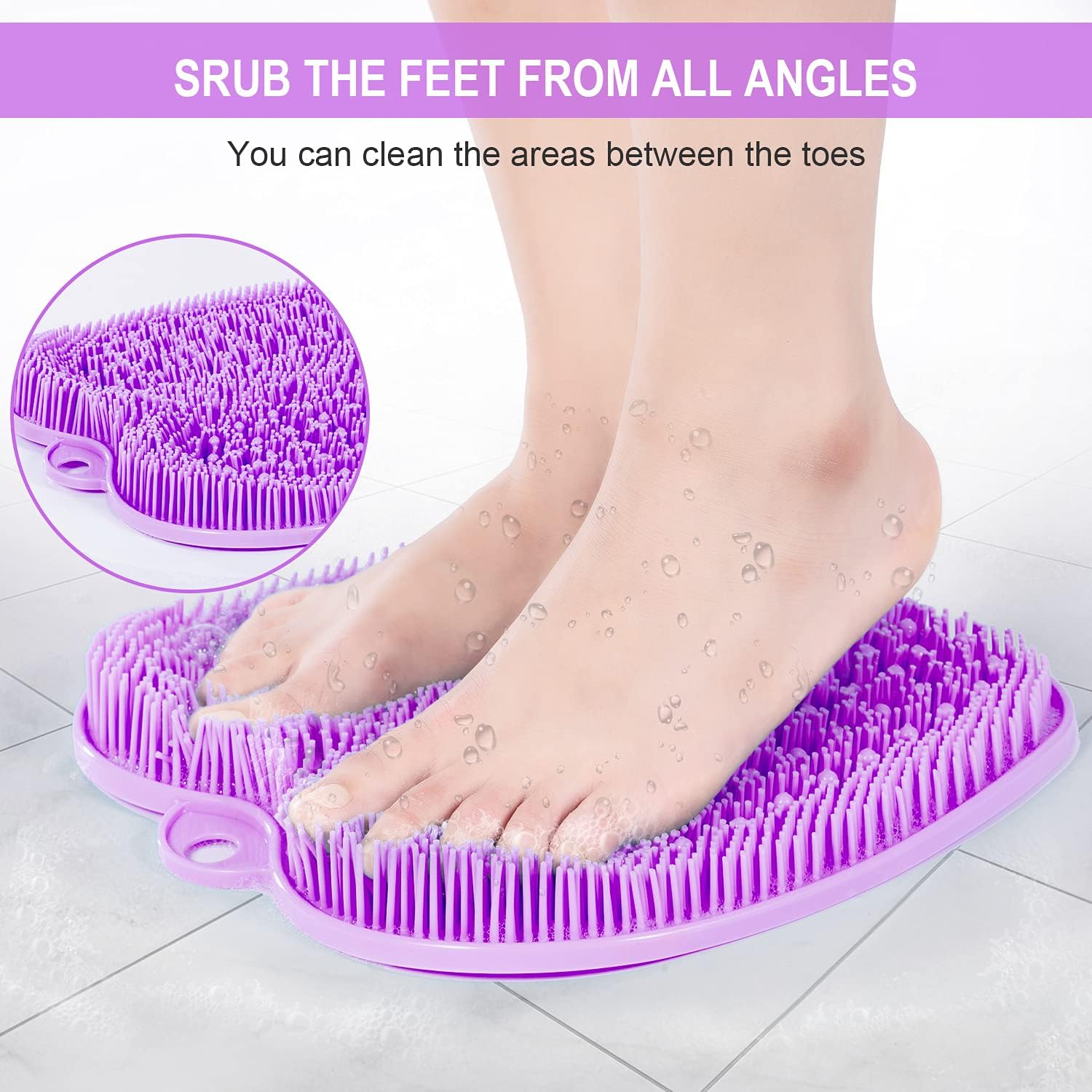 Thumbnail 2 de BESKAR 074c499c-0666-4252-b922-96e69b84254c XL Shower Foot Scrubber Mat