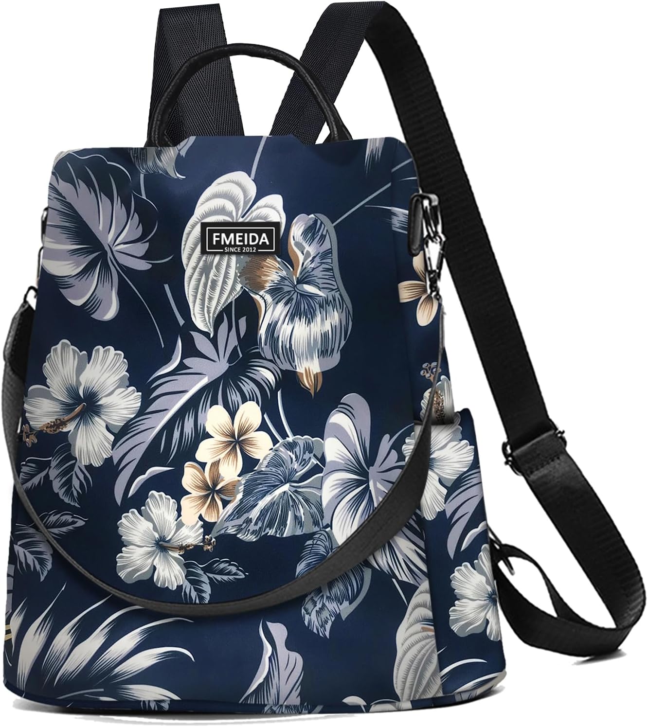 Detalle 2 de Fmeida Rucksack Damen Anti-Diebstahl Nylon 2 in 1 | Wasserdicht, leicht und vielseitig