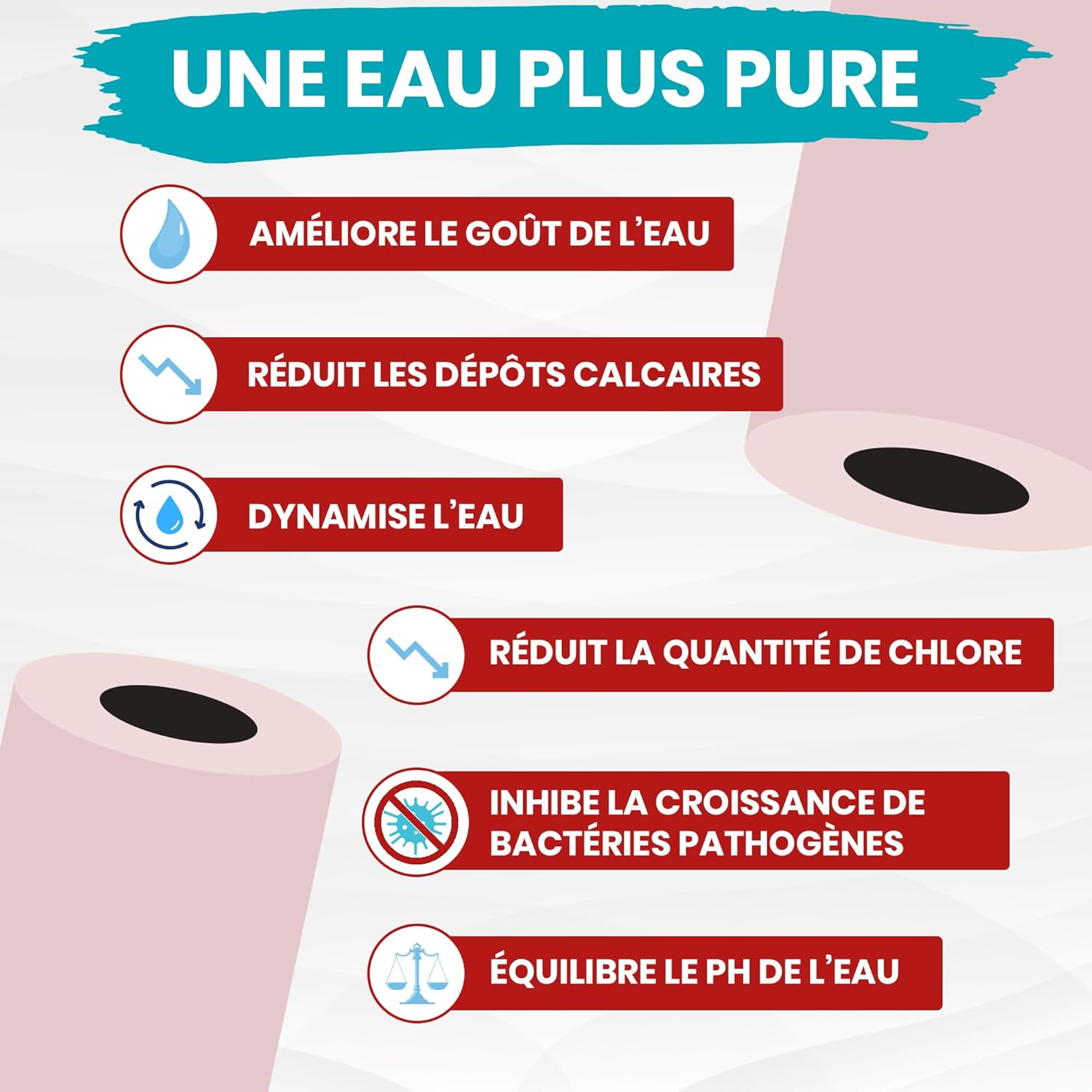 Thumbnail 1 de 50 Perles céramiques EM roses pour purifier l’eau 🫧