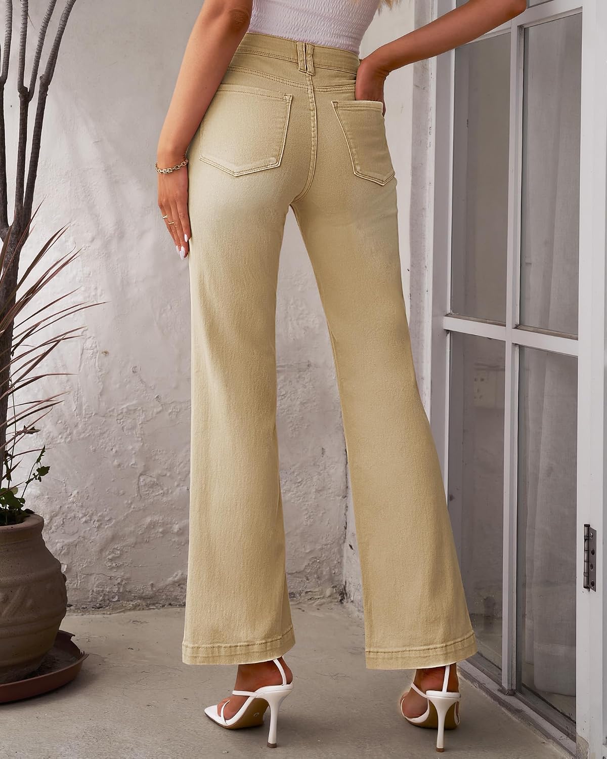 Detalle de GRAPENT High-Rise Flare Jeans for Women