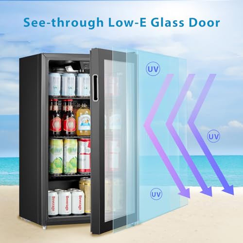 Detalle 2 de COMFEE' 93L Drinks Fridge with Low-E Glass Door, RCZ99BG2(E)