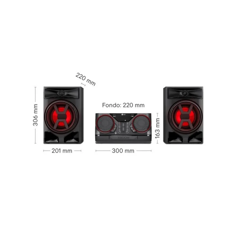 Thumbnail 3 de LG CK43N XBOOM 300W Bluetooth USB Aux Negro