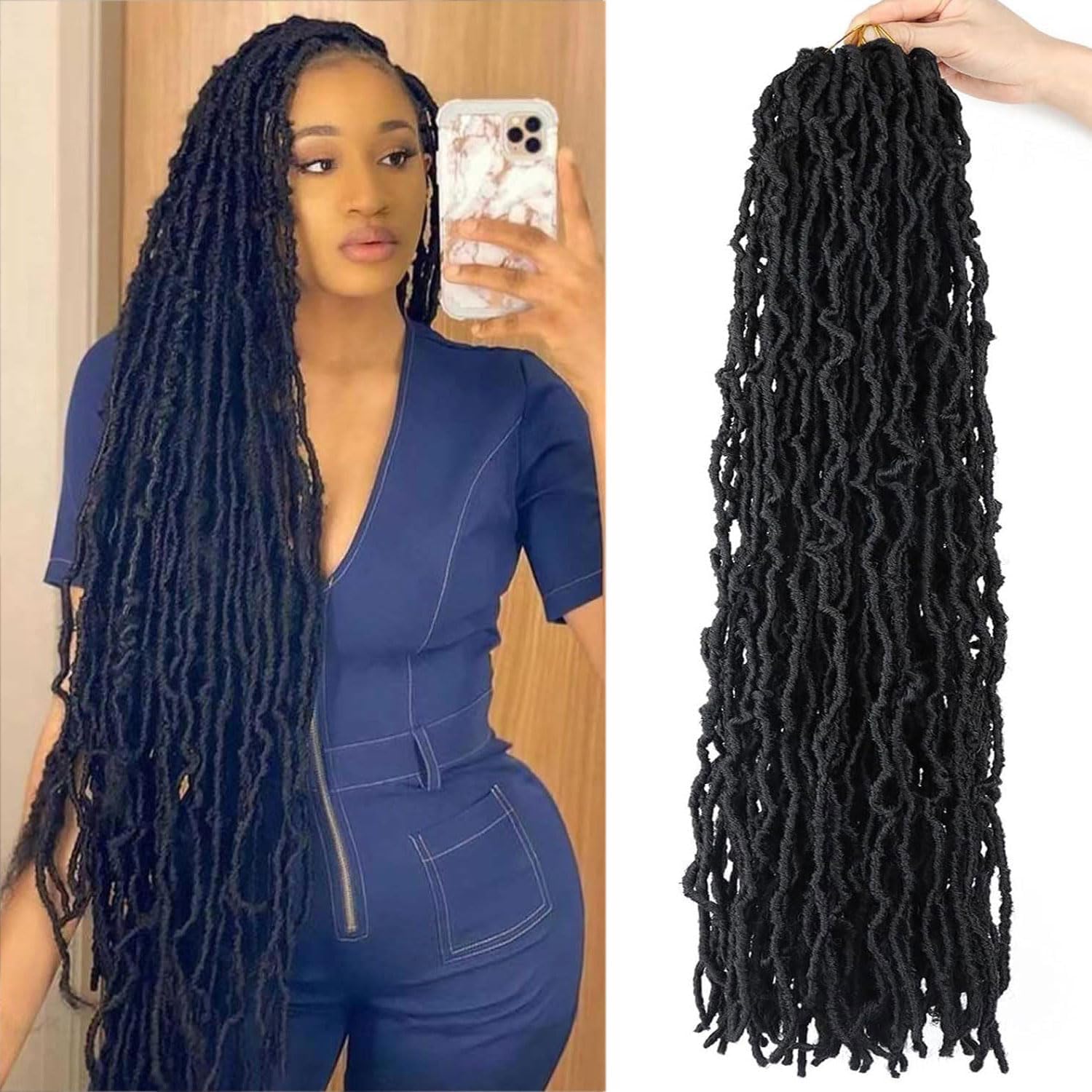 Detalle de Soft Locs Crochet Hair, 30 Inch