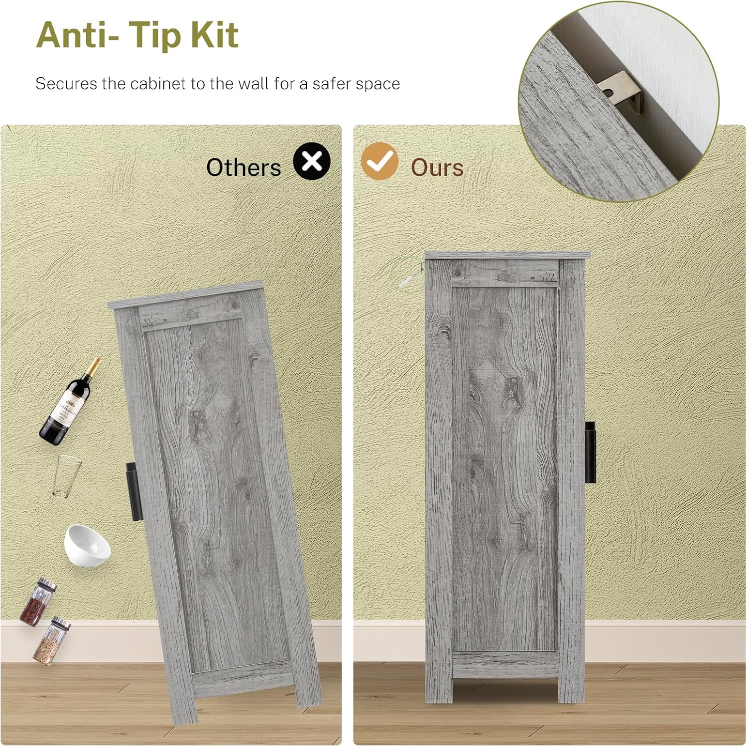 Thumbnail 6 de Iwell Storage Cabinet with 2 Doors