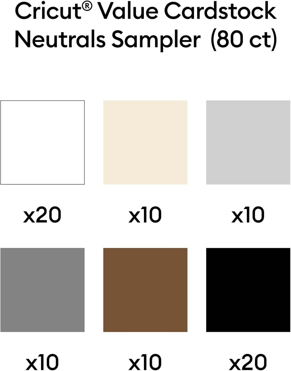 Detalle 2 de Cricut Cardstock Paper, 80 Sheets
