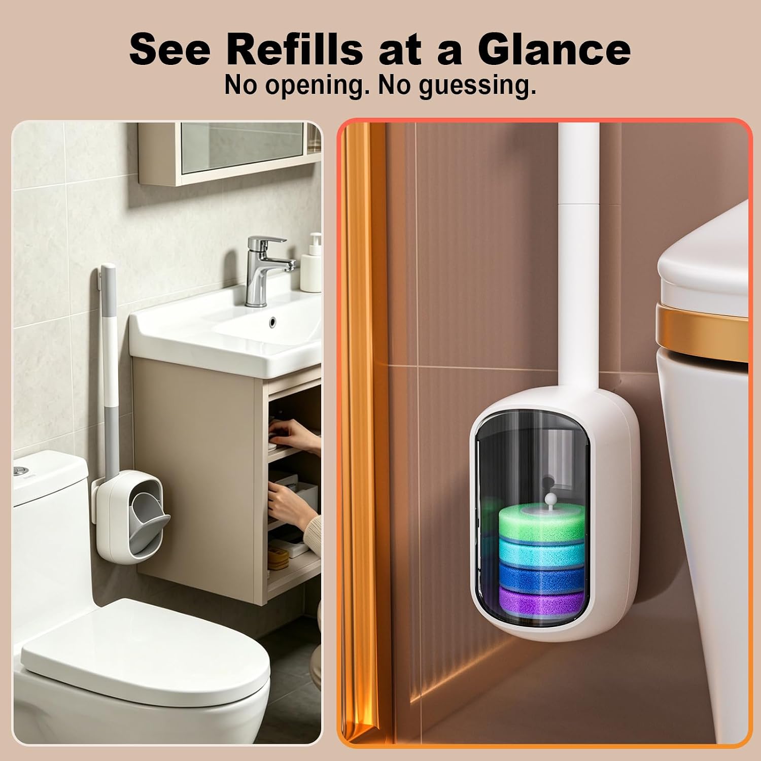 Thumbnail 6 de Disposable Toilet Brush with 35 Refill Pads