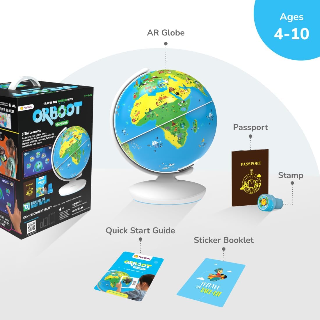 Thumbnail 6 de PlayShifu Orboot Earth Interactive AR Globe for Kids with 1,000+ Facts