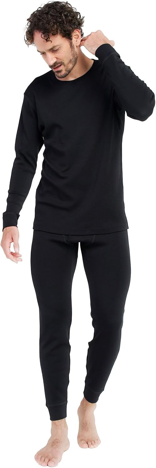 Detalle de LAPASA Herren Merinowolle Thermounterwäsche 200 g/m²