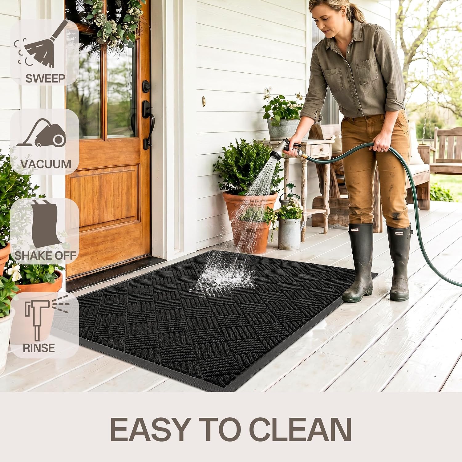 Thumbnail 4 de Amyracel Front Door Mat 3' x 6