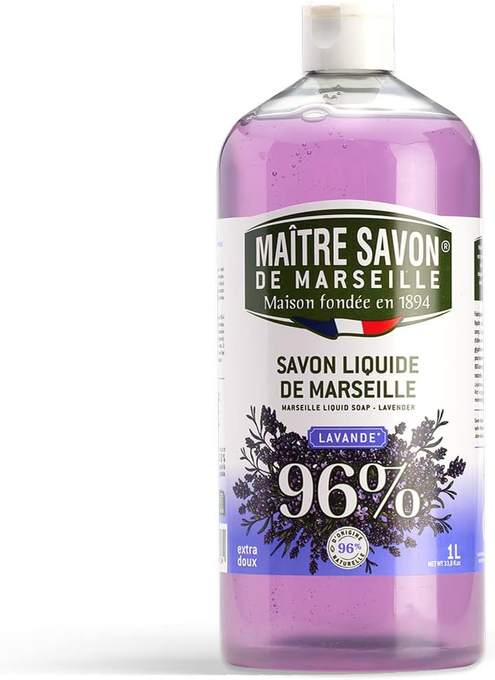 Detalle 2 de Maître Savon de Marseille flytande tvål 1L med lavendeldoft