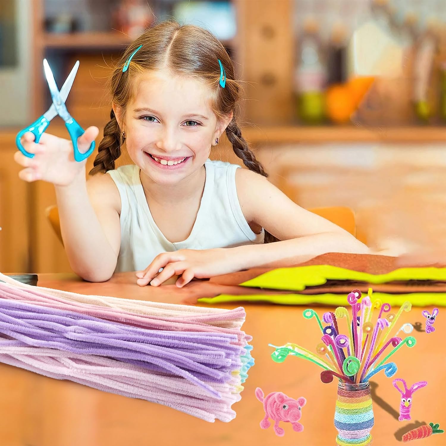 Thumbnail 6 de 200 Stück Pfeifenputzer 30 cm 🎨