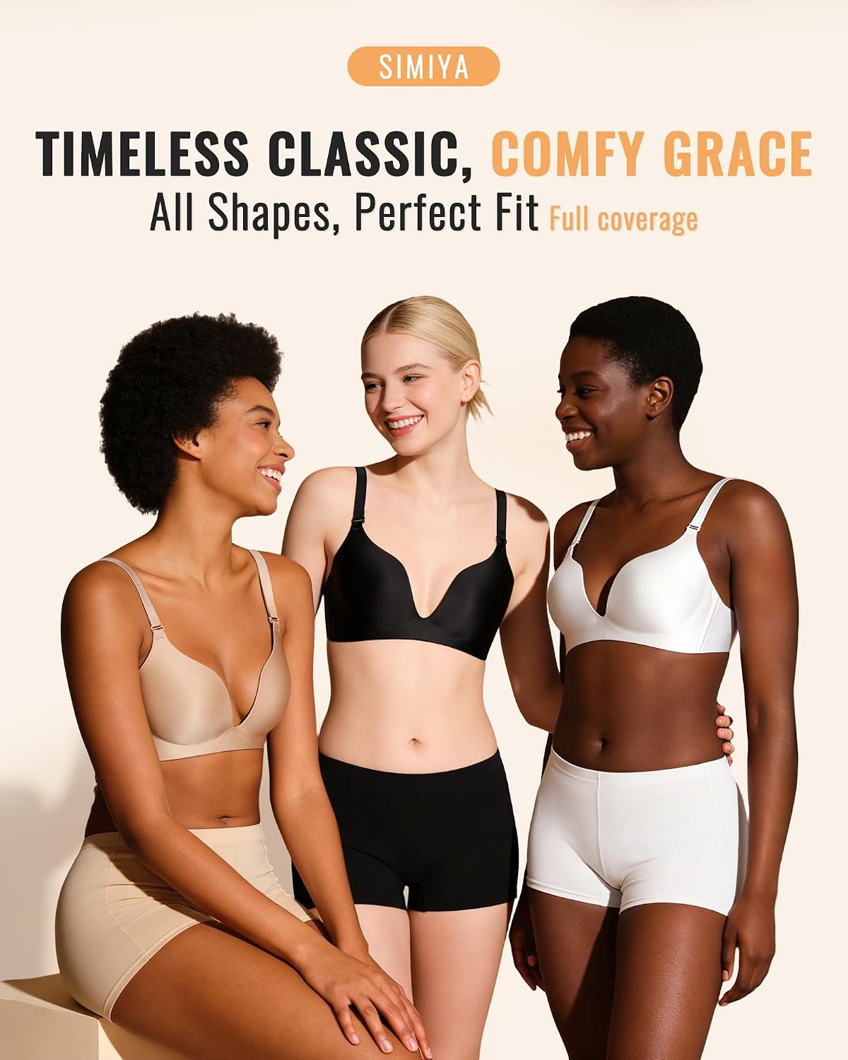 Thumbnail 1 de SIMIYA Women's Boxers Underwear: Breathable Cotton Shorts with Anti-Chafing Comfort