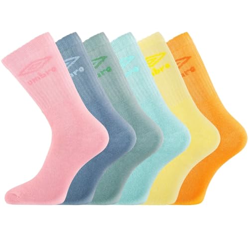 Detalle de Umbro Homme Chaussettes Umb/1/Tenx6 Neon 43-46 EU – Confort, respirabilité et maintien pour le sport