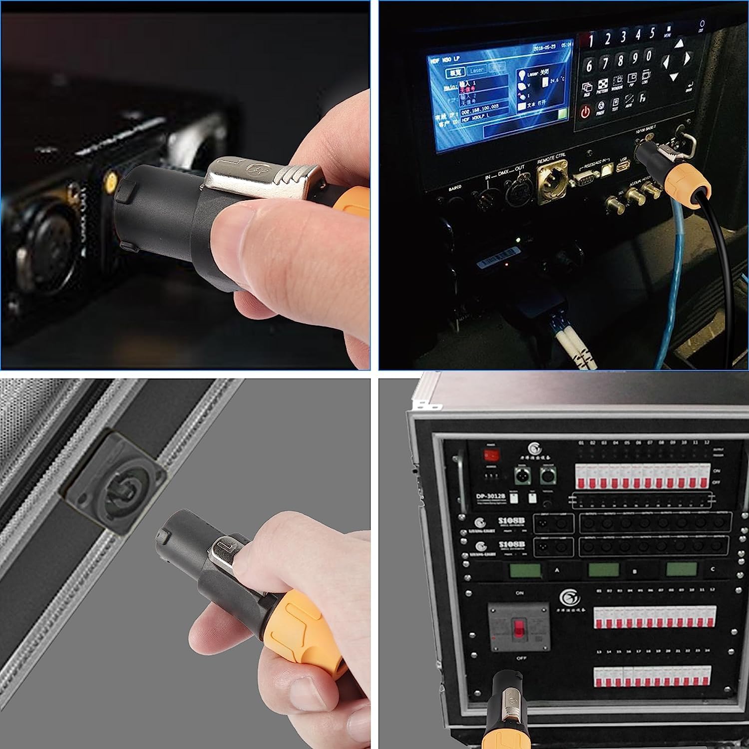 Thumbnail 5 de XMSJSIY Powercon 3‑pin 20A 250V speaker connector 🎧