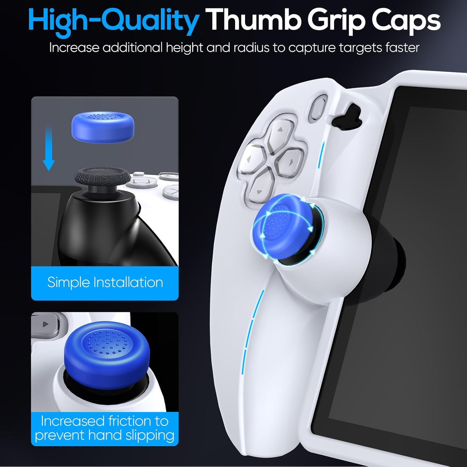 Thumbnail 5 de FYOUNG Protective Case for PlayStation Portal – Silicone Soft Cover with Full Protection (White)