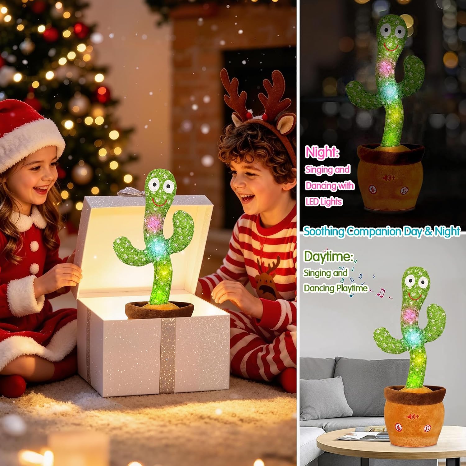 Thumbnail 4 de Emoin Talking Cactus interactive talking toy 🌵