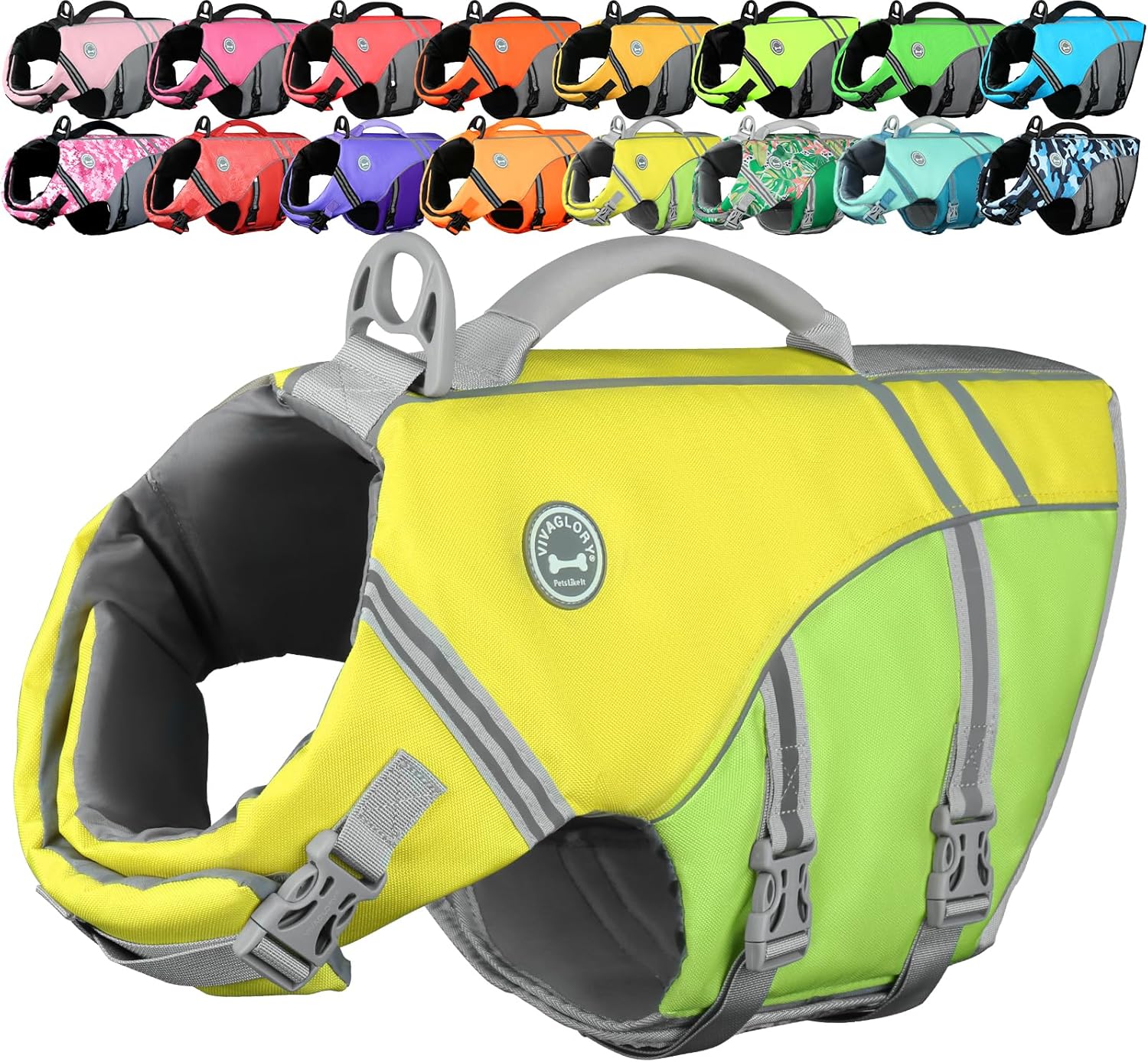 Thumbnail 6 de VIVAGLORY Sports Style Dog Life Jacket – Lightweight Buoyancy Vest for Safe Swimming