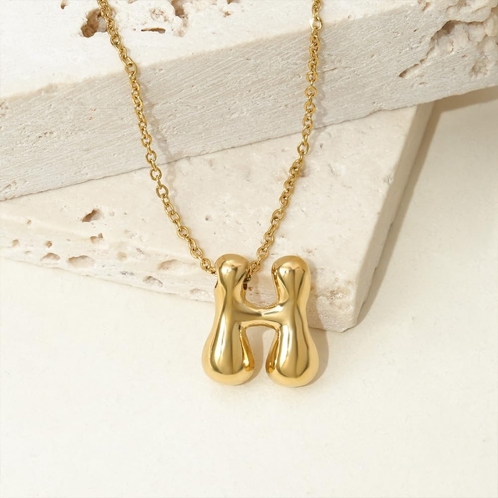 Detalle 2 de Viwind Buchstaben Halskette A–Z 18k Gold