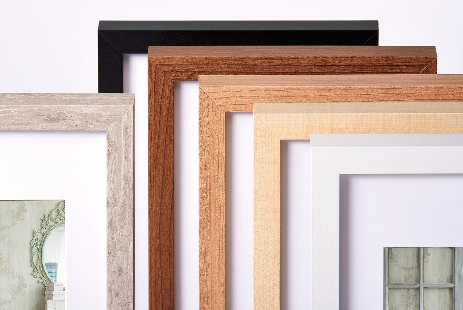 Detalle 2 de Walther Cadre Photo Design Noyer 40 x 60 cm – Stockholm Cadre en Bois EA460N
