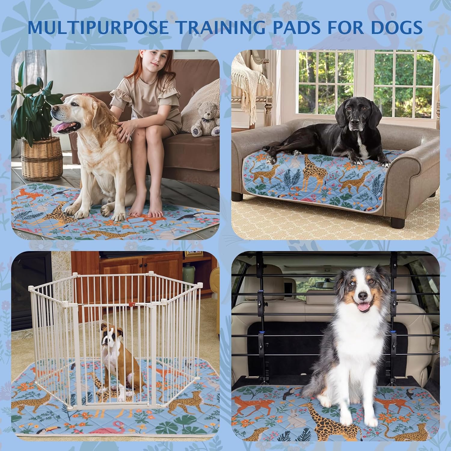 Thumbnail 6 de IEUUMLER 1PCS Alfombras Lavables para Perros EU013