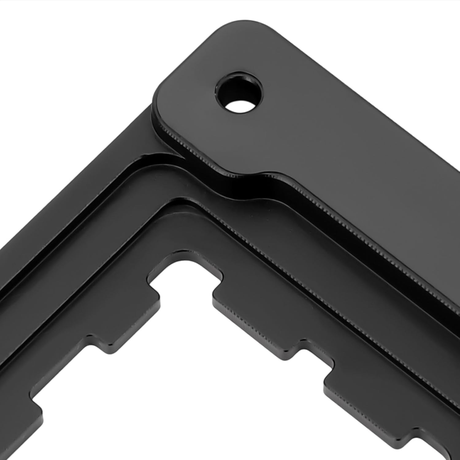 Detalle de Supporto Secure Frame anti-piegatura FRCPUAM5 per CPU AMD AM5, telaio di fissaggio in nero con viti