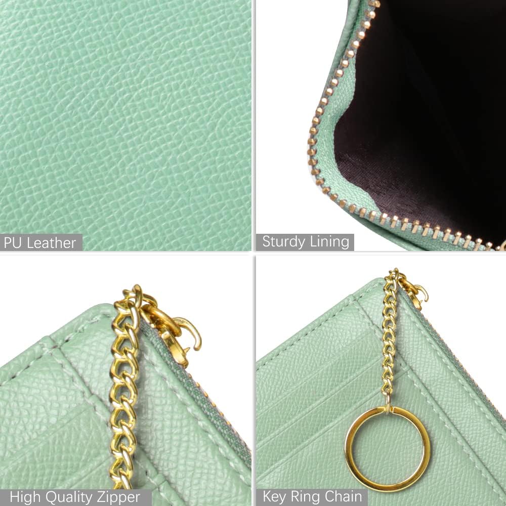 Detalle de Gadom Ladies Purse: RFID-Blocking Wallet with 8 Card Slots and Zipper Coin Pocket