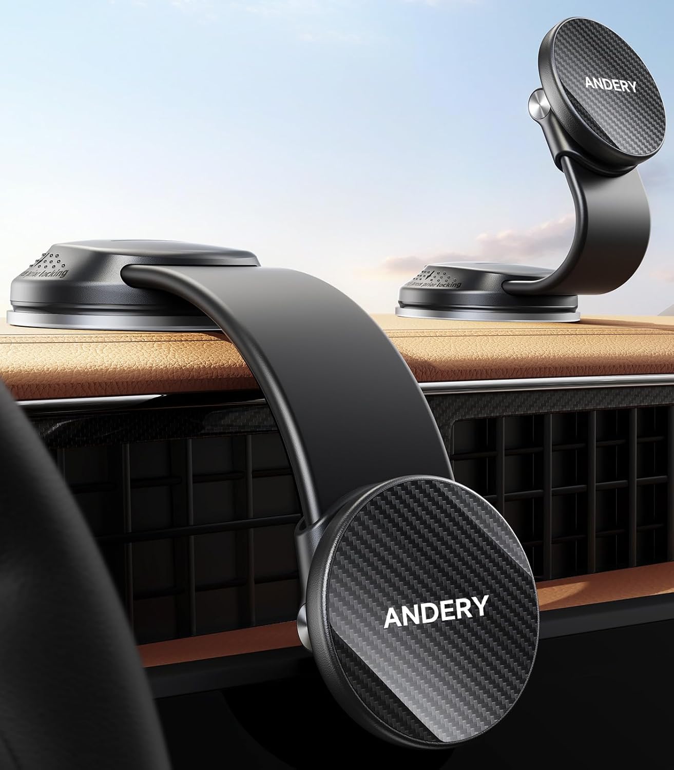 Detalle de MagSafe Car Phone Holder 360° Adjustable