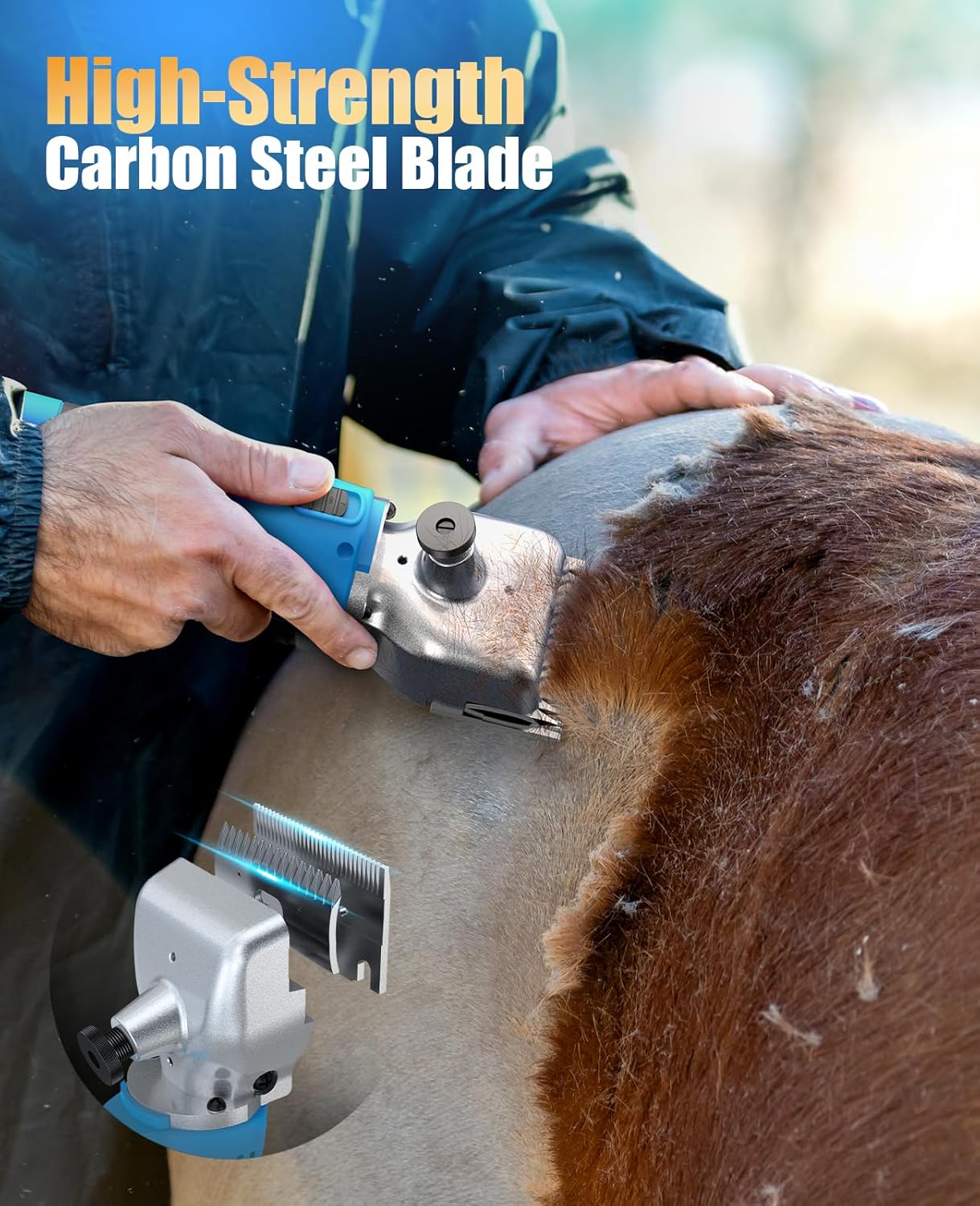 Thumbnail 4 de oneisall Cordless Horse Clippers 2 batteries 🐴