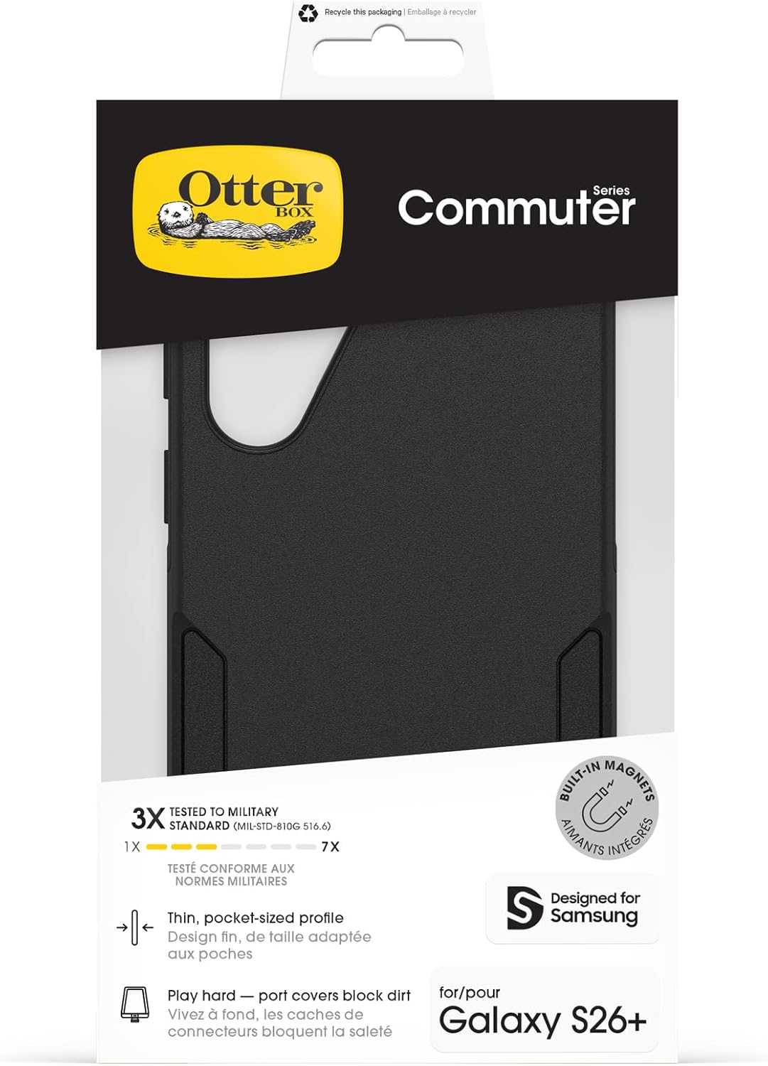 Thumbnail 4 de OtterBox Cover Commuter Series con Magneti per Samsung Galaxy S26+: protezione rugged e ricarica wireless