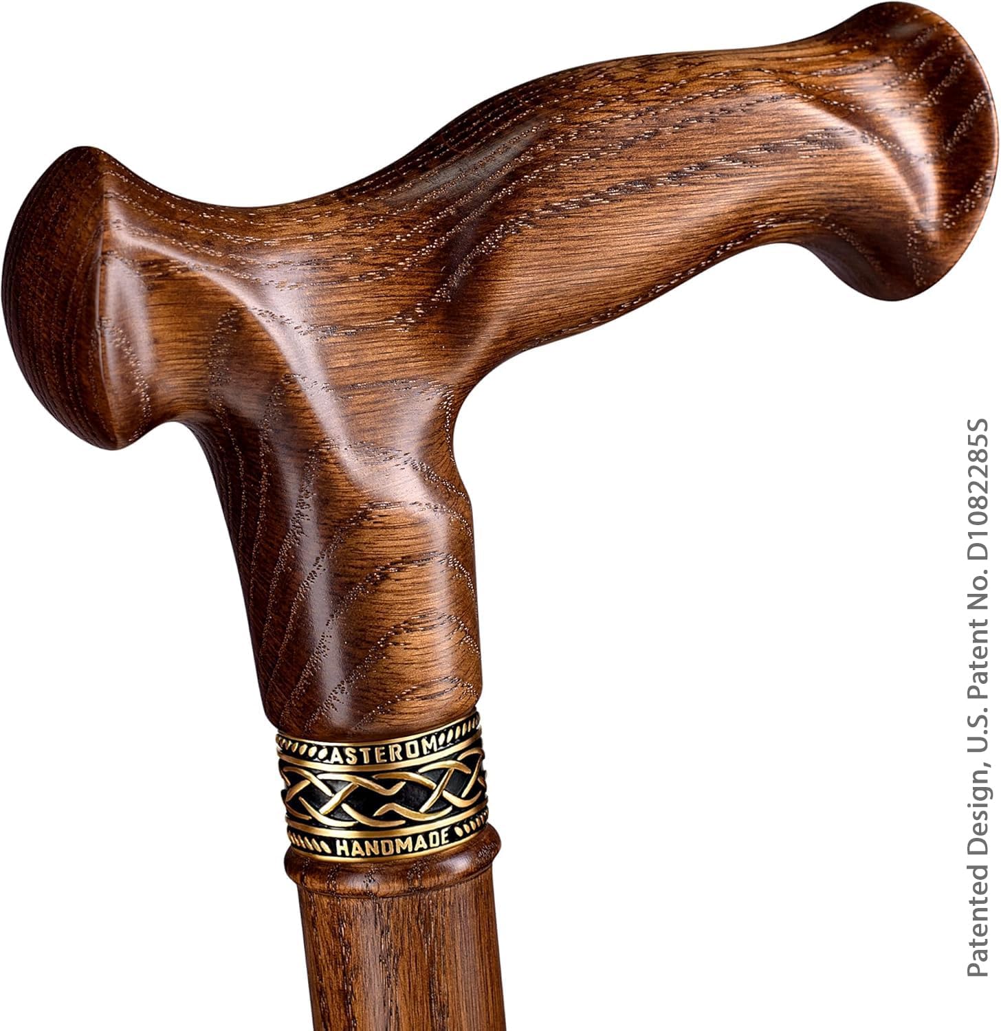 Thumbnail 2 de Asterom 36-801c Oak Wood Walking Cane, Ergonomic Handle, 36-Inch