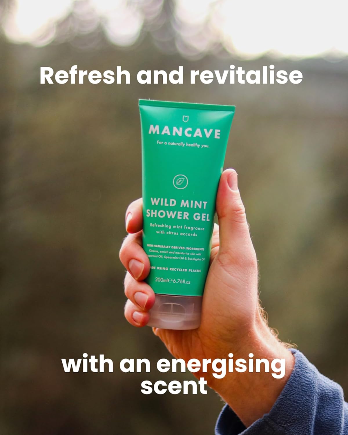 Thumbnail 1 de ManCave Gel Douche Menthe Sauvage – Gel Douche pour Hommes, 200 ml
