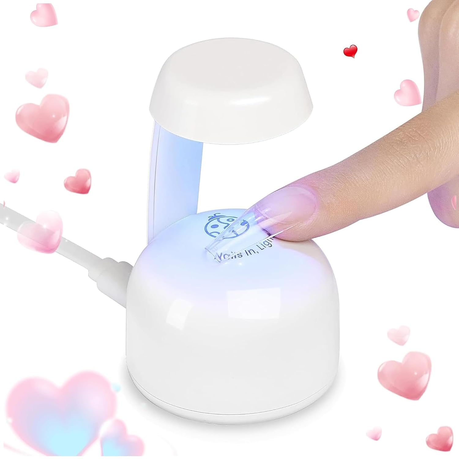 Imagen de Beetles Mini UV Light for Gel Nails: Portable, Fast Flash Curing with Smart Sensor en OfertitasTOP