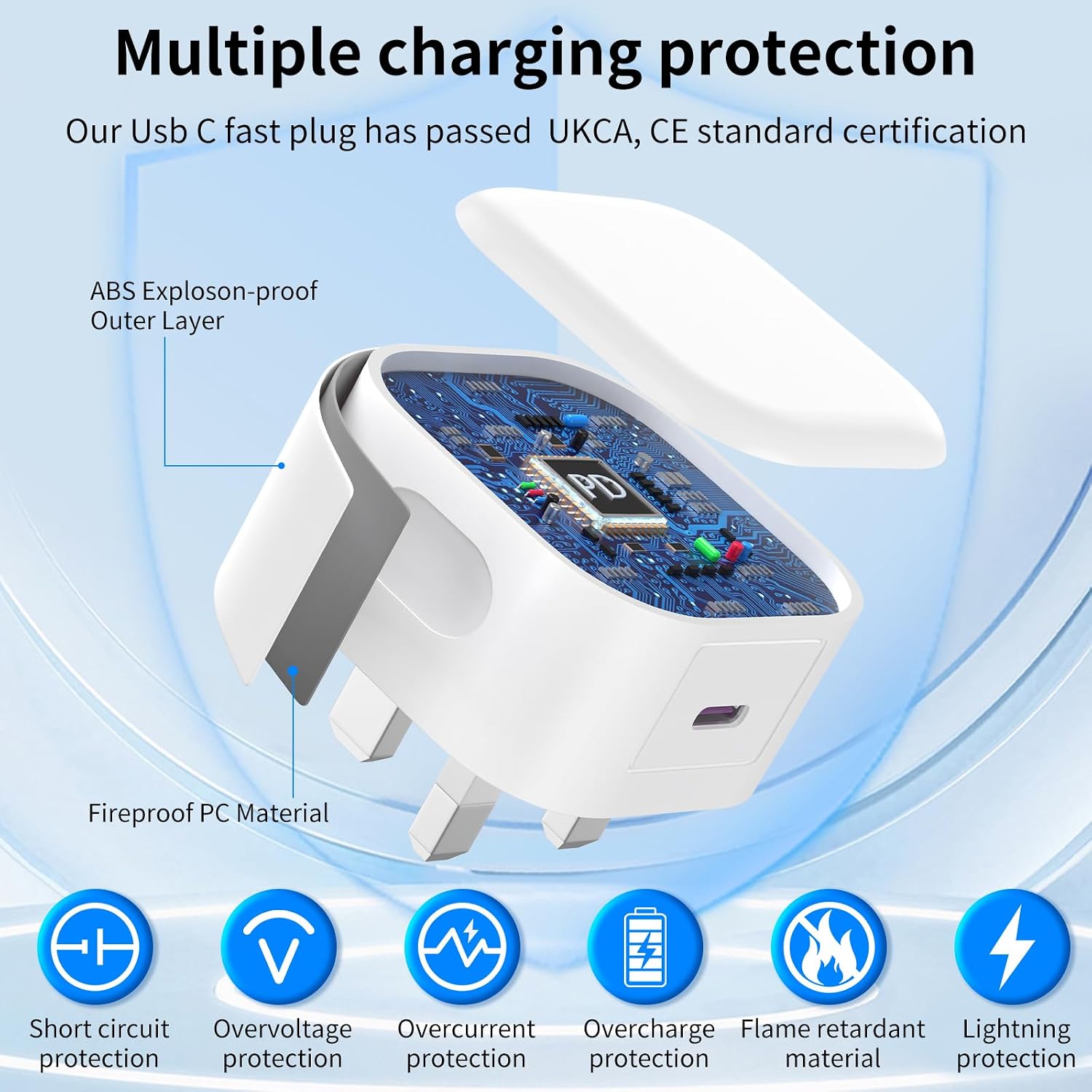 Detalle 2 de 25W USB C Plug 2Pack Fast Charger