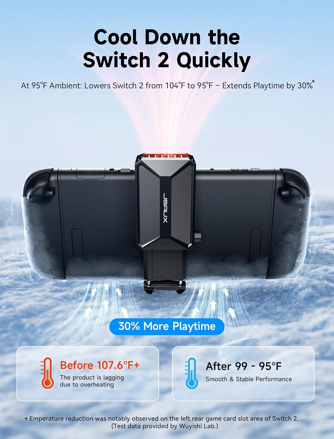 Thumbnail 1 de Ventilateur JSAUX pour Nintendo Switch 2 (2025) – Refroidissement efficace et crucial pour des sessions prolongées