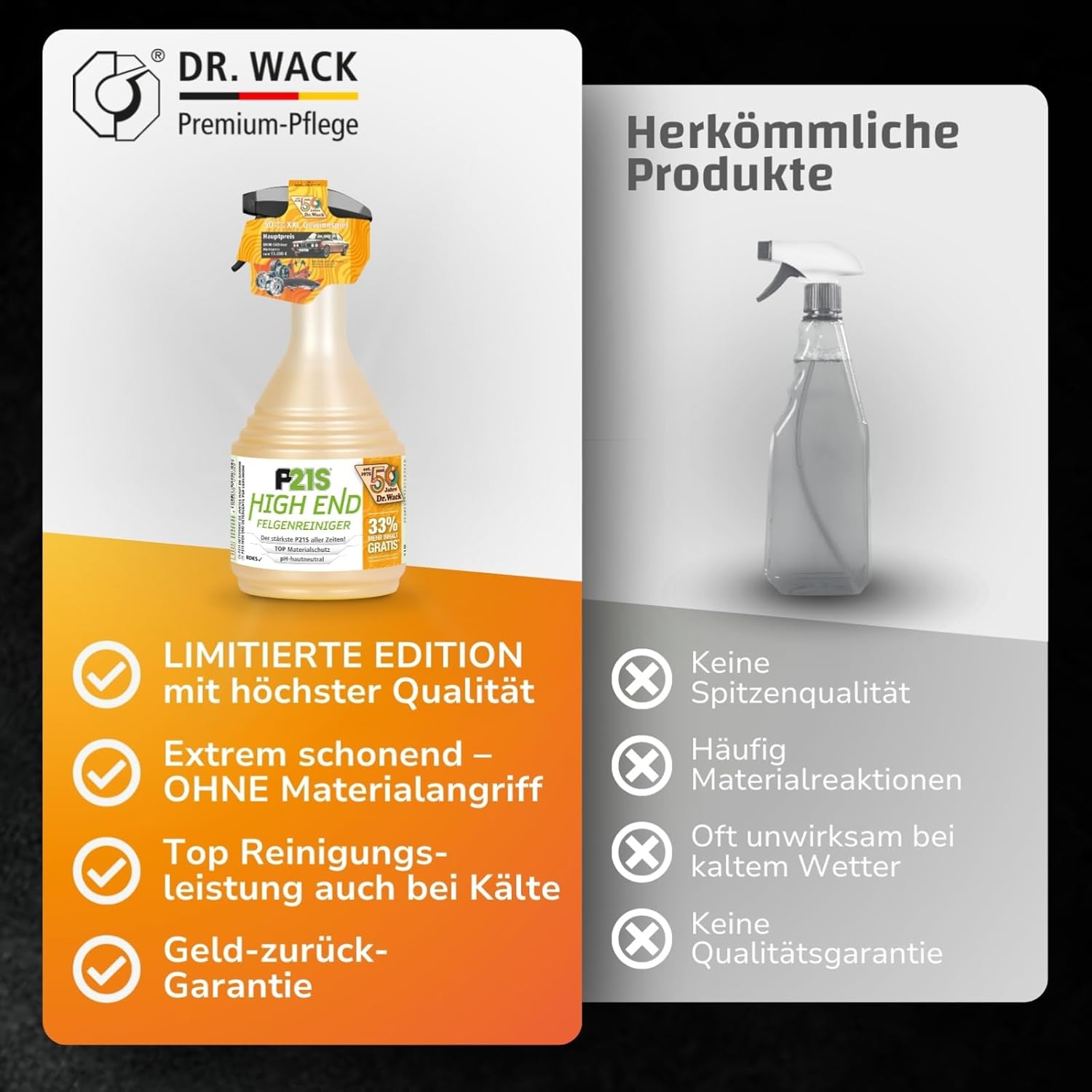 Thumbnail 5 de DR. WACK P21S HIGH END Felgenreiniger 1000 ml – Gel-Formel, Wirkindikator, pH-hautneutral