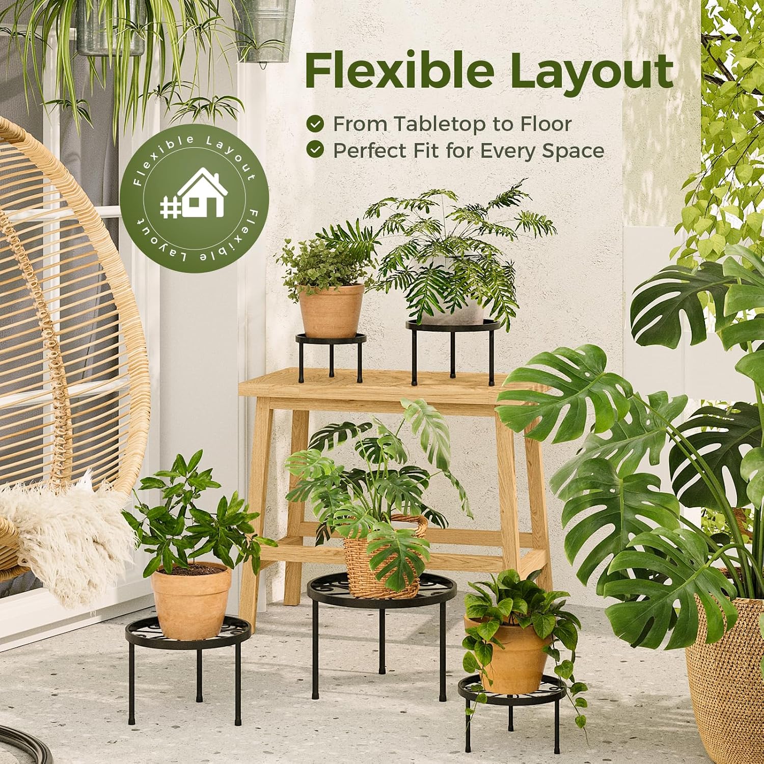 Detalle 2 de Bamworld 5-Pack plant stands