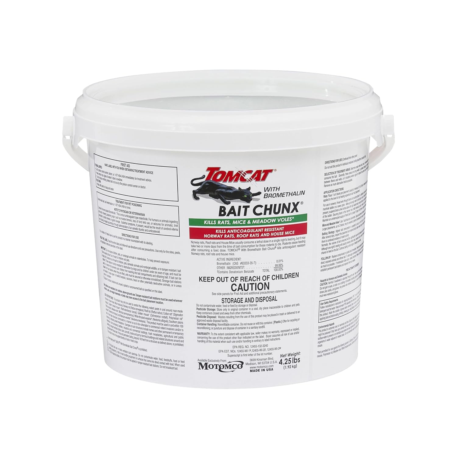 Detalle 2 de Tomcat with Bromethalin Bait Chunx Pail, 4.25 lbs