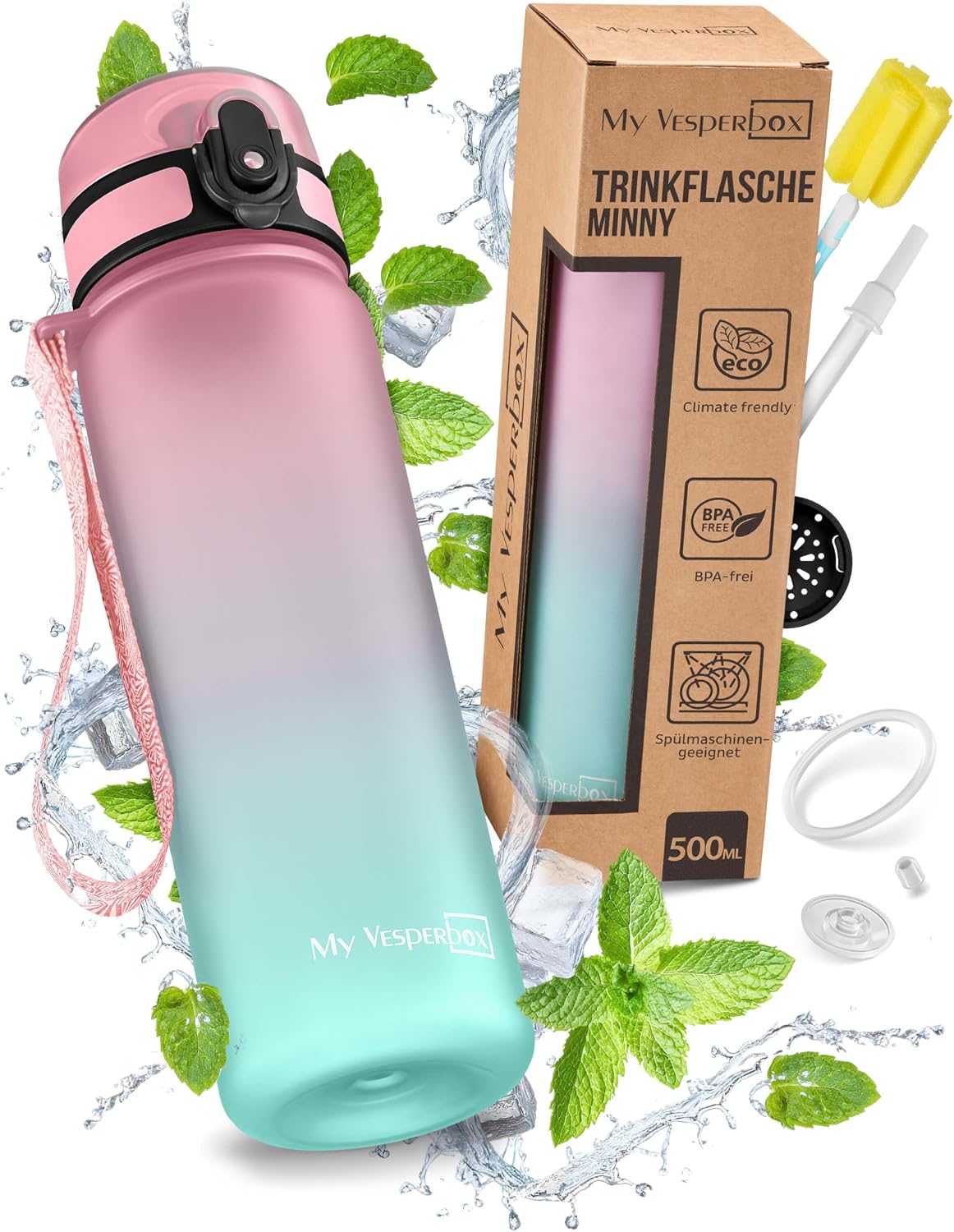 Detalle de My Vesperbox Trinkflasche 500 ml đ„€
