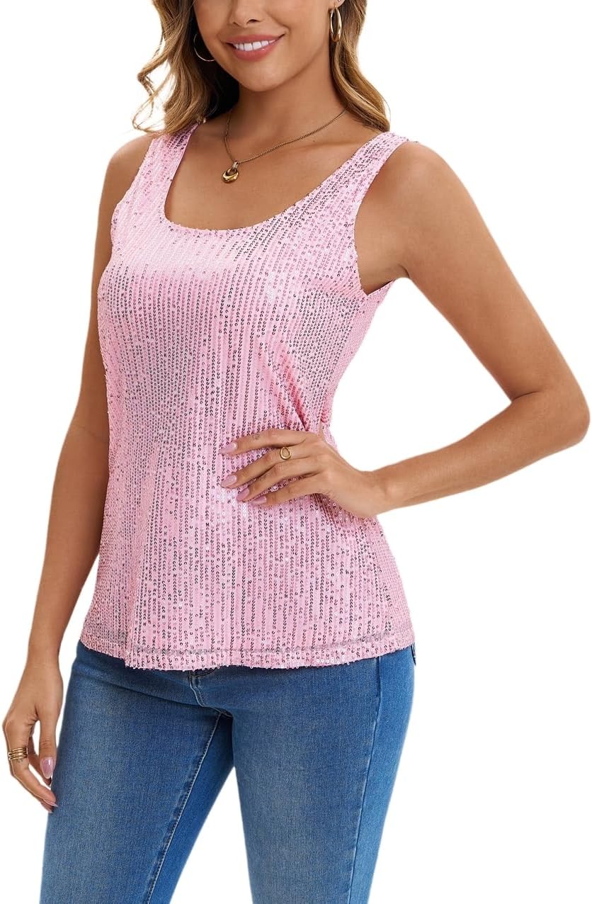 Thumbnail 1 de Suncife Top da donna senza maniche con paillettes — top scintillanti