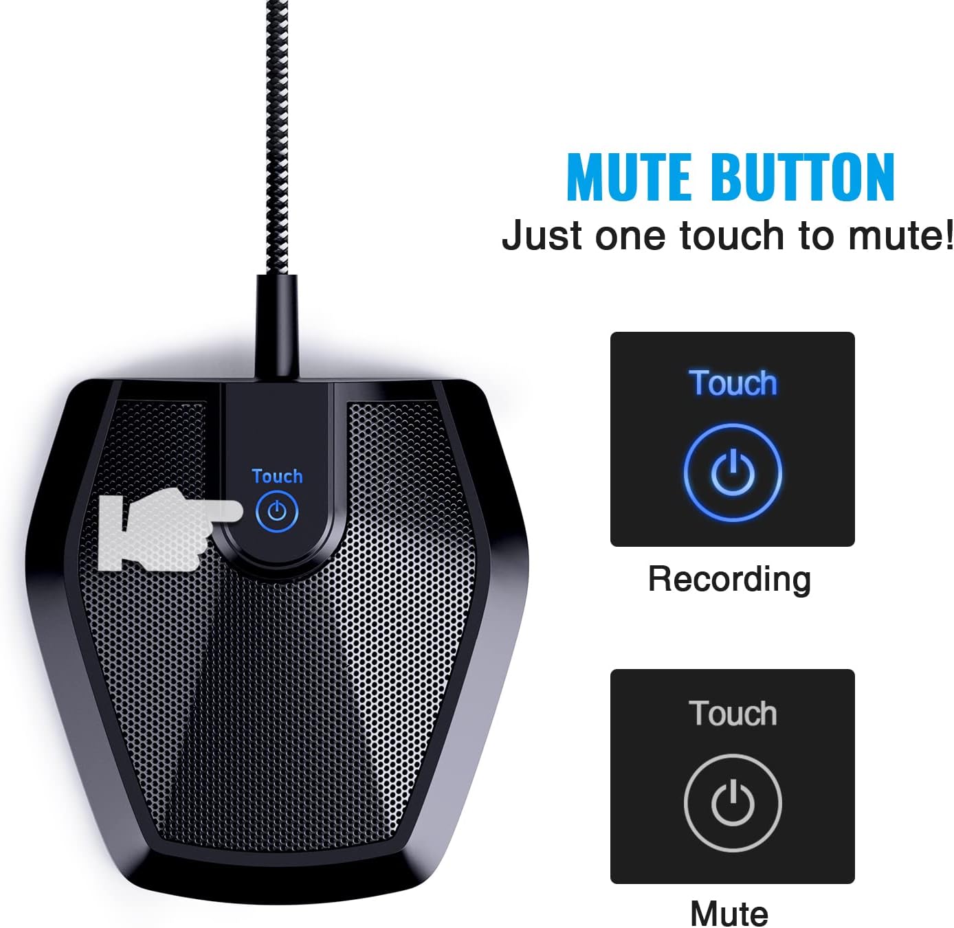 Thumbnail 4 de TONOR Conference USB Microphone (G11) — Omnidirectional Condenser Mic for Clear Group Calls