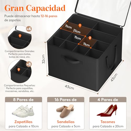 Thumbnail 1 de Lifewit Caja Organizadora de Zapatos con Tapa y Transparente