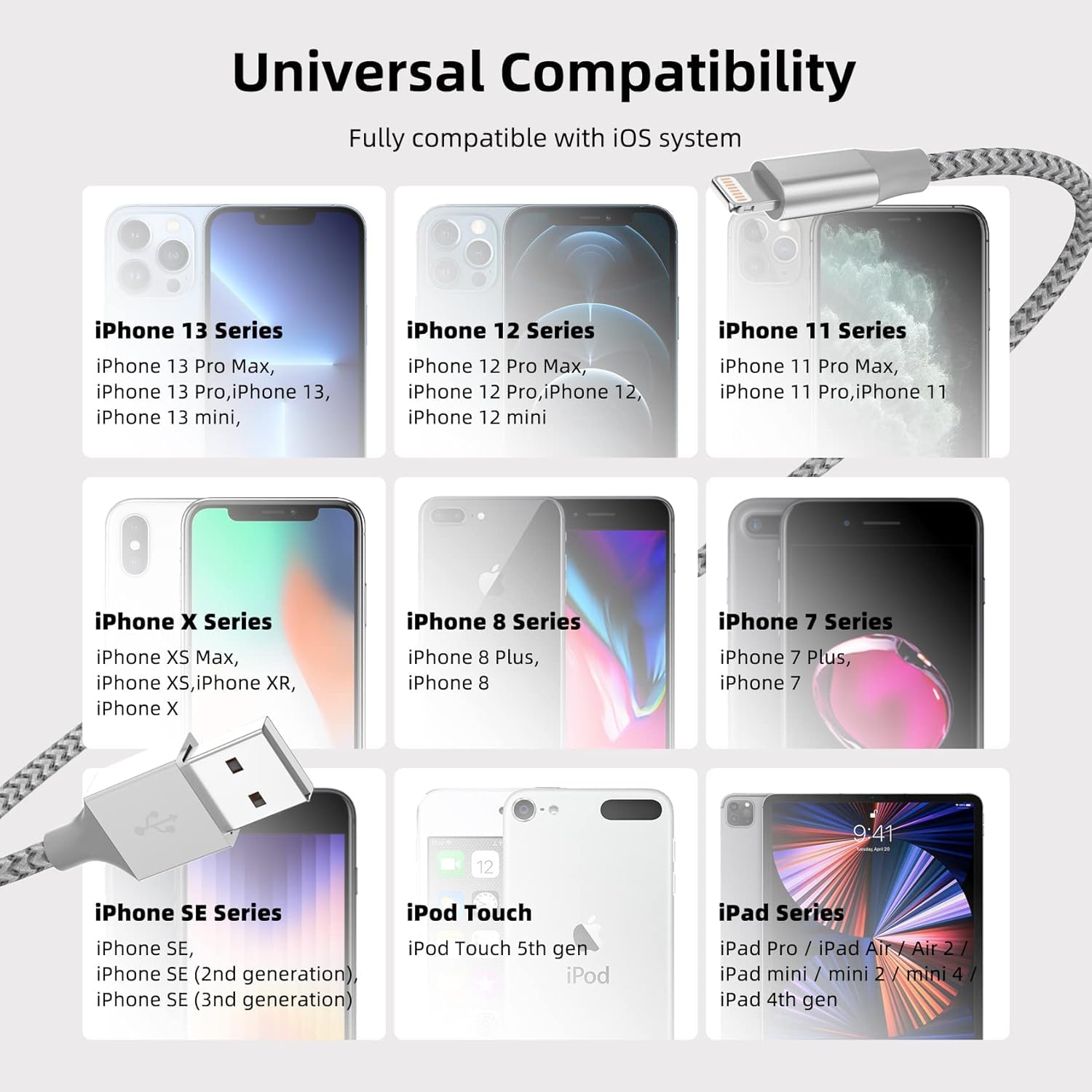 Thumbnail 6 de Apple iPhone Charger 10 ft