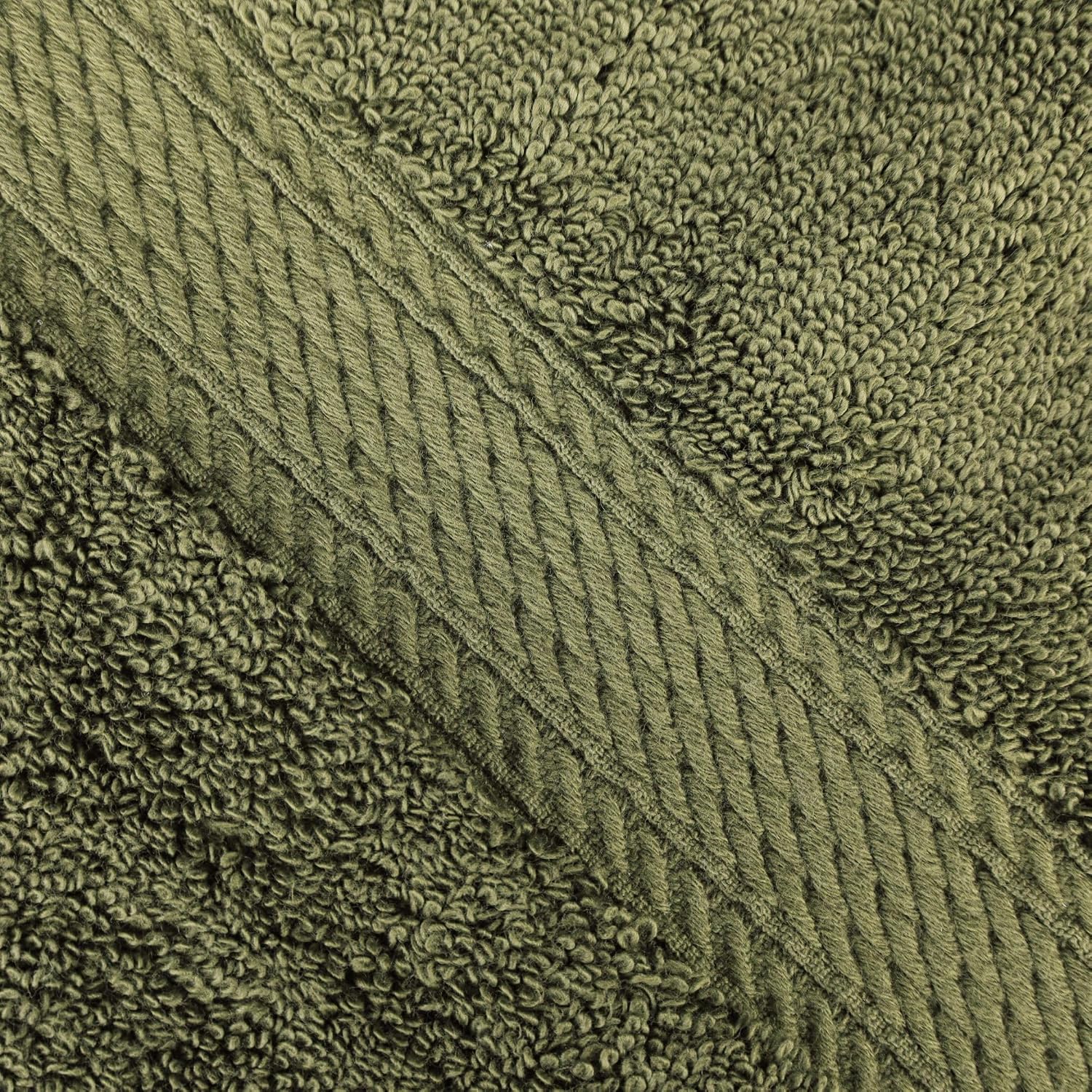 Detalle de Superior 6-częściowy zestaw ręczników z bawełny egipskiej, 900 GSM, leśna zieleń