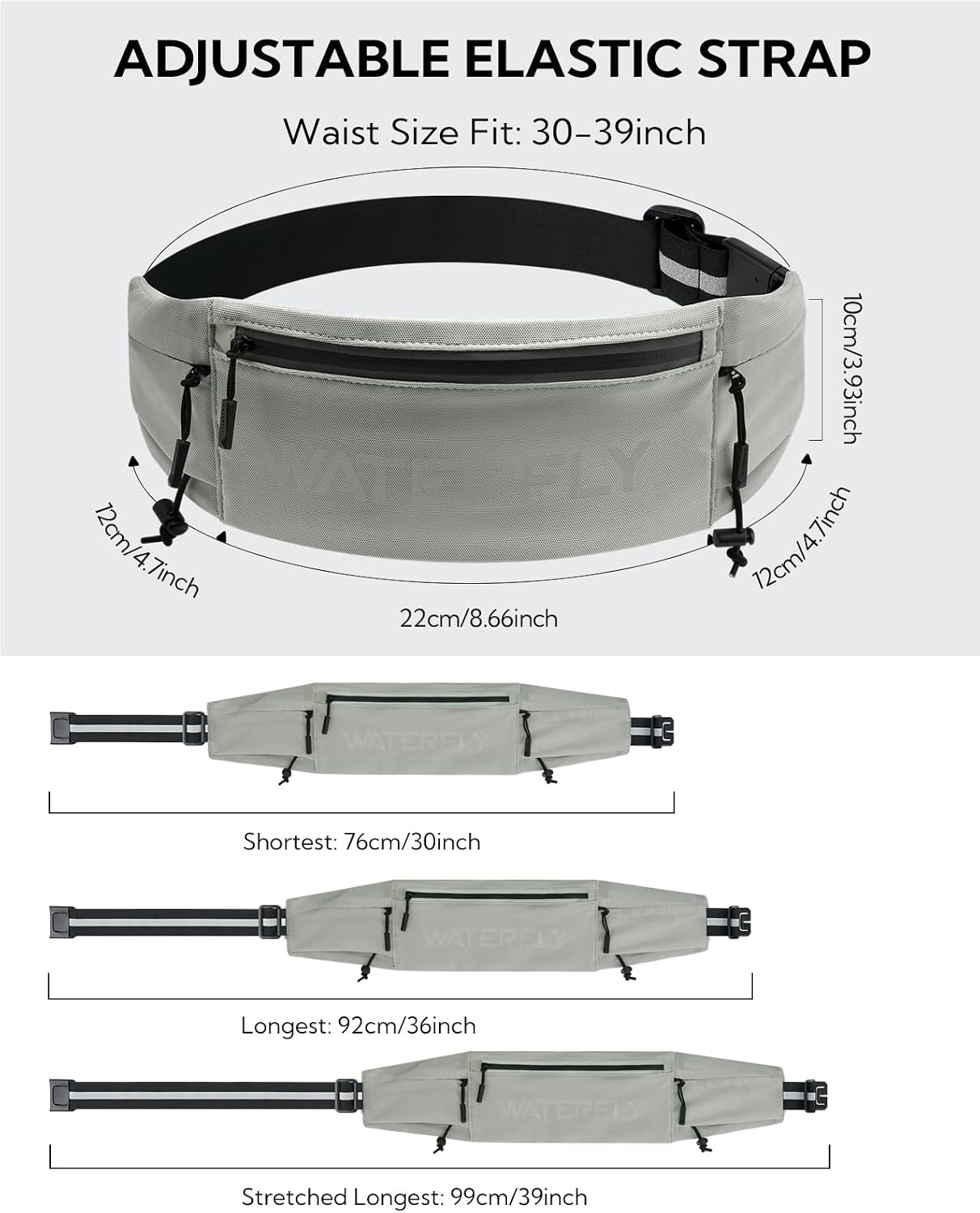 Detalle 2 de Waterfly Running Belt Bum Bag 0.2 lbs