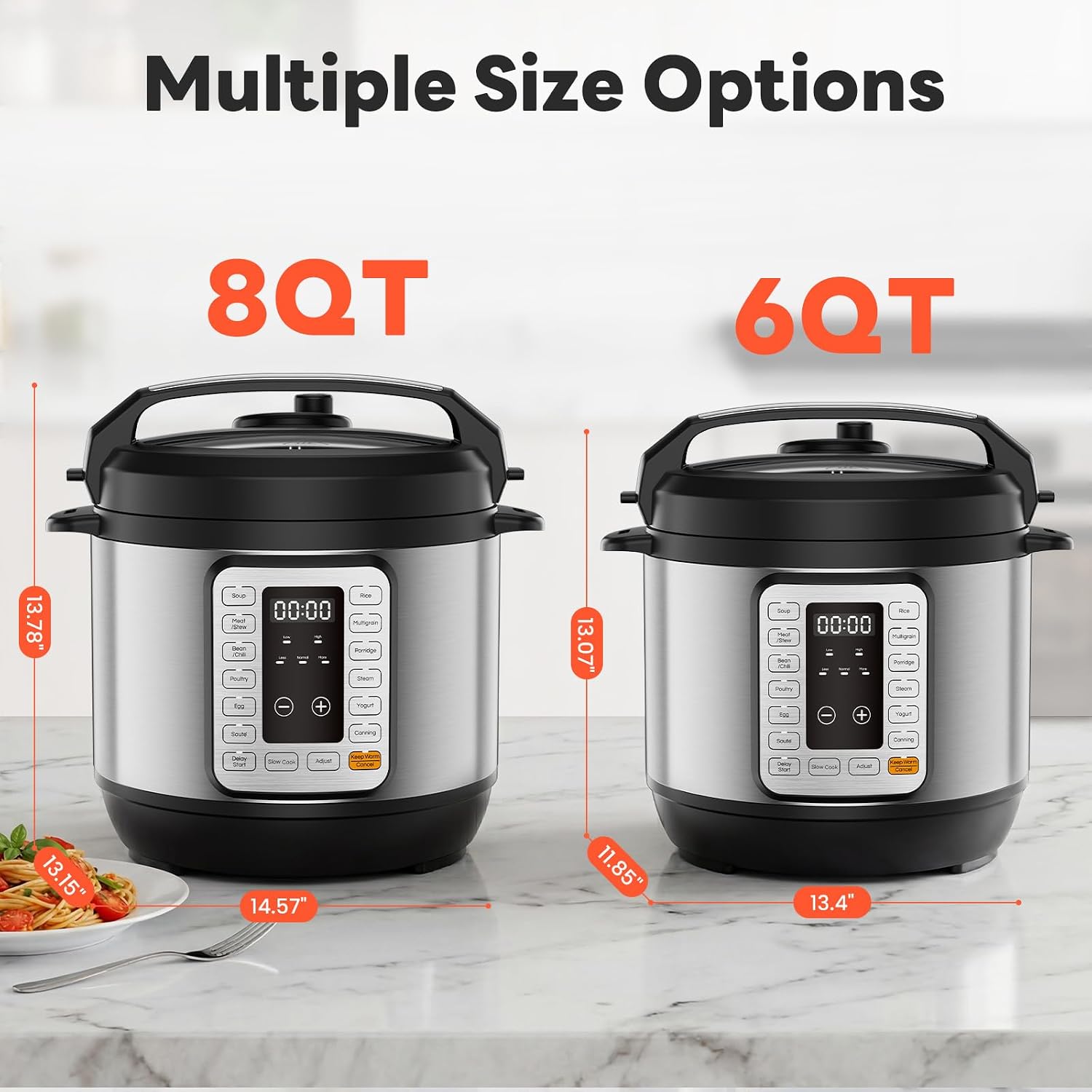 Thumbnail 1 de DUMOS Electric Pressure Cooker 8QT