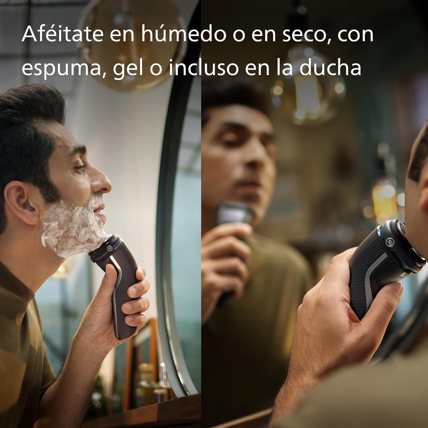 Detalle 1 de Philips Serie 3000 Afeitadora Eléctrica para Hombre ✂